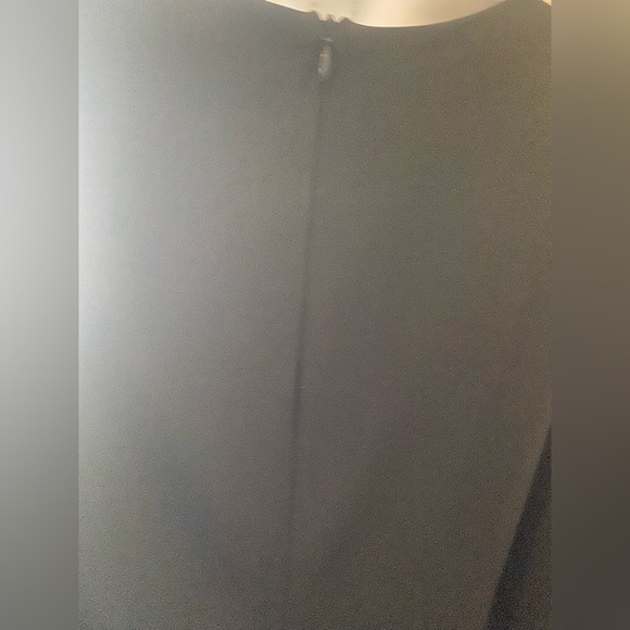 Veronika Maine Designer 10 Black Long-Sleeve Midi Shift Dress - Picture 5 of 6